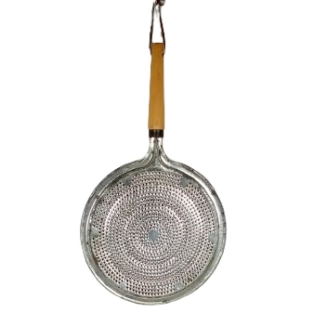 Metal Heat Diffuser Summer Ring With Wooden Handle